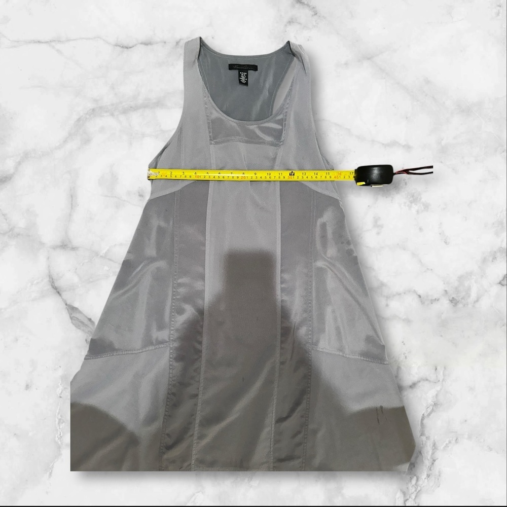 Kenneth Cole Gray Sleeveless A-Line Midi Dress | Modern Minimalist | Size S - Picture 6 of 8